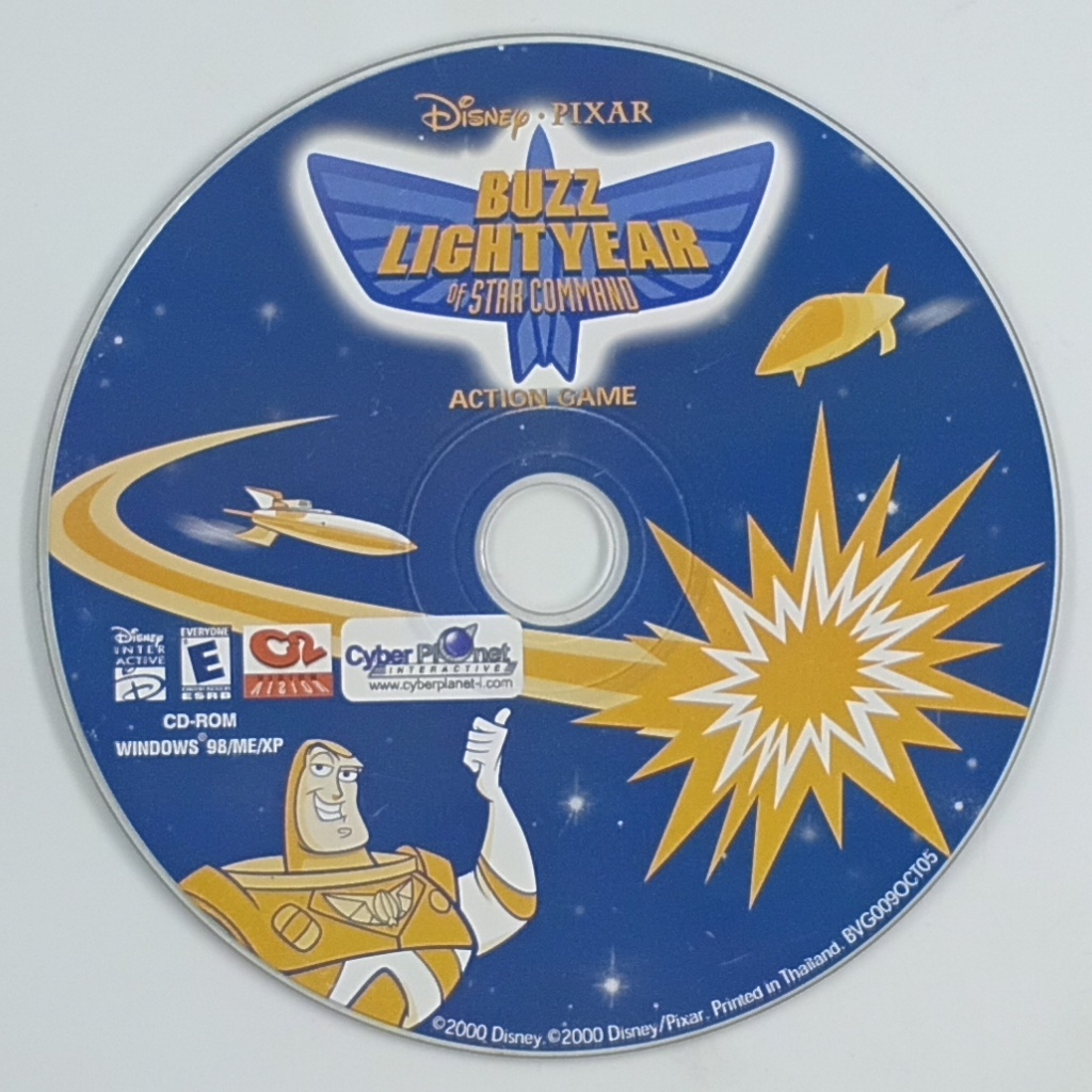 [00334] DISNEY PIXAR BUZZ LIGHTYEAR OF STAR COMMAND : ACTION GAME (TH)(PC)(USED) แผ่นเกม PC แท้ มือส