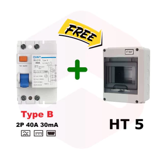 CHINT RCCB Type B NL210 เบรกเกอร์กันดูด รถEV Breaker RCD Type A EV Charger ตัดกระแสไฟรั่วลงดิน