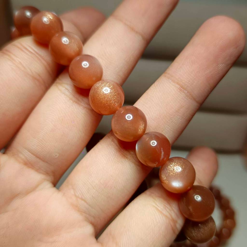 สร้อยข้อมือหิน ซันสโตน”Sunstone” หรือ สุริยกานต์ พลังงานหยาง ราคา ถูกที่สุด ดีลบีเคเค แกลเลอรีภาพที่ 2