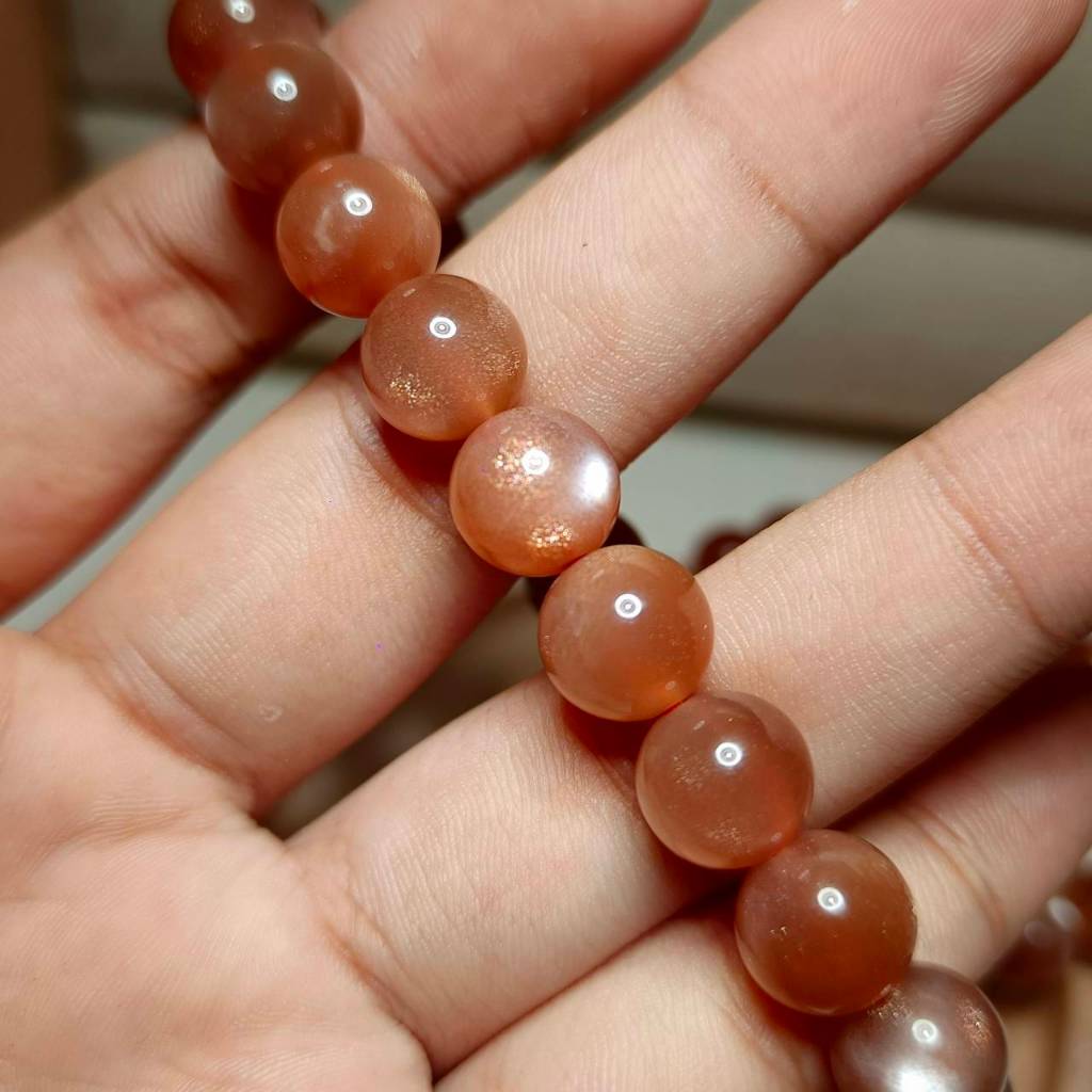 สร้อยข้อมือหิน ซันสโตน”Sunstone” หรือ สุริยกานต์ พลังงานหยาง ราคา ถูกที่สุด ดีลบีเคเค แกลเลอรีภาพที่ 3