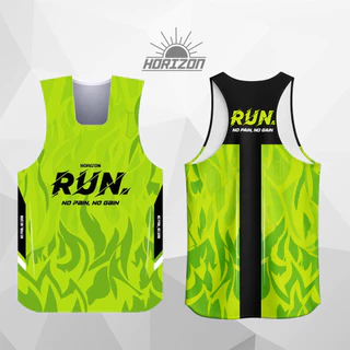 Horizon RUN no pain no gain เสื้อกีฬา เสื้อวิ่ง ULTRA LIGHT เบาบาง Sport Running Jersey