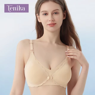 TENIKA เสื้อในให้นม บราแบบเปิดด้านหน้า Plus Size Nursing Bra สะดวก ผ้านิ่ม ไร้รอยต่อ เปิด-ปิดสะดวก Bra-103
