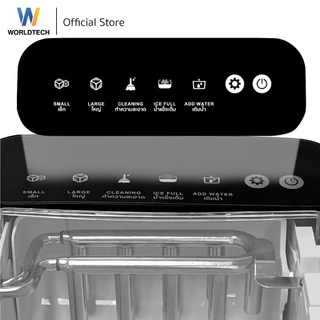 Worldtech เครื่องทำน้ำแข็ง อัตโนมัติ ฟรี ที่ตักน้ำแข็ง รุ่น WT-IM700A ทำน้ำแข็งใน 6-9 นาที ประกัน1ปี