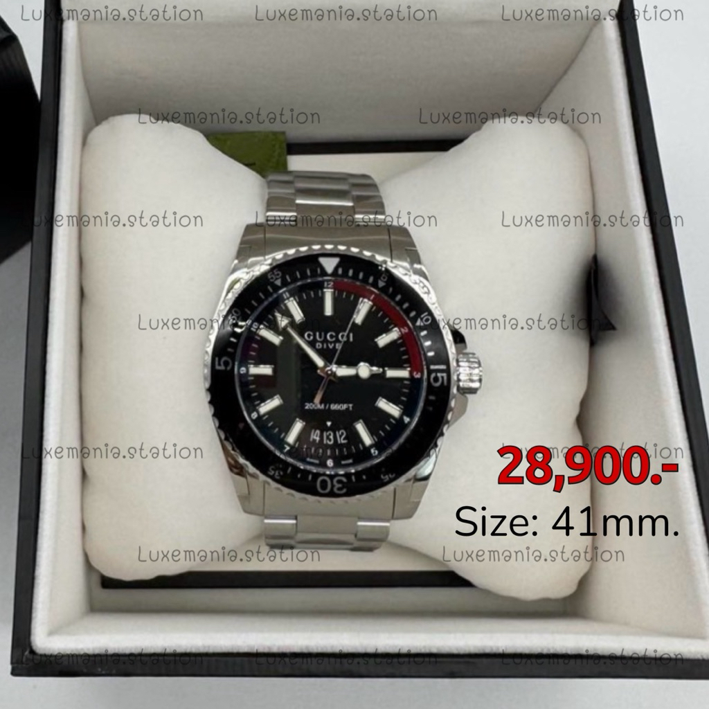 🇹🇭👜[พร้อมส่ง]: Gucci  Dive Watch 41 mm. ‼️ก่อนกดสั่งรบกวนทักมาเช็คสต๊อคก่อนนะคะ‼️