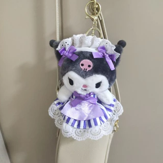 พวงกุญแจตุ๊กตา SANRIO คุโรมิ/เมโลดี้/ปาชา จี้ตุ๊กตาแมว Hello Kitty น่ารัก ชิวาวาน่าเกลียด ห้อยกระเป๋านักเรียนได้