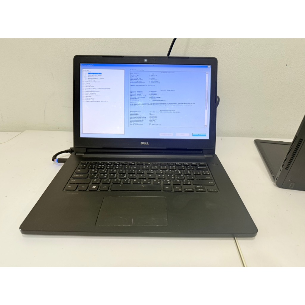 โน้ตบุ๊ค งานช่าง NB มีตำหนิ Dell Latitude 3470(i5-6200U/4GB/1TB) ไม่มี Adapter แบตเสีย จอ Bright