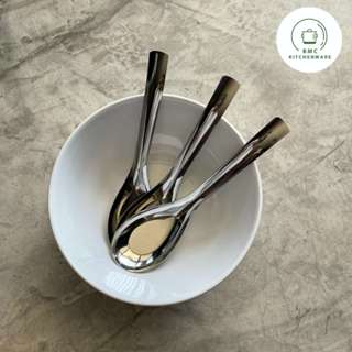 ช้อนซุปเกาหลี ราเมง ด้ามยาว สแตนเลส ตราฉลาม (3 คัน) ช้อน