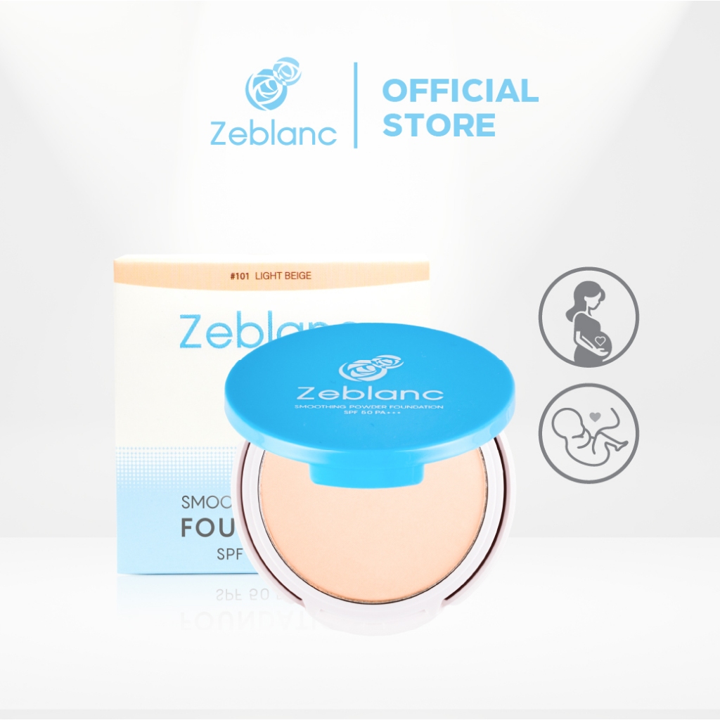 แป้งพัฟคนท้อง Zeblanc Smoothing Powder Foundation SPF 50 PA+++ Cosmetic Cosmetics