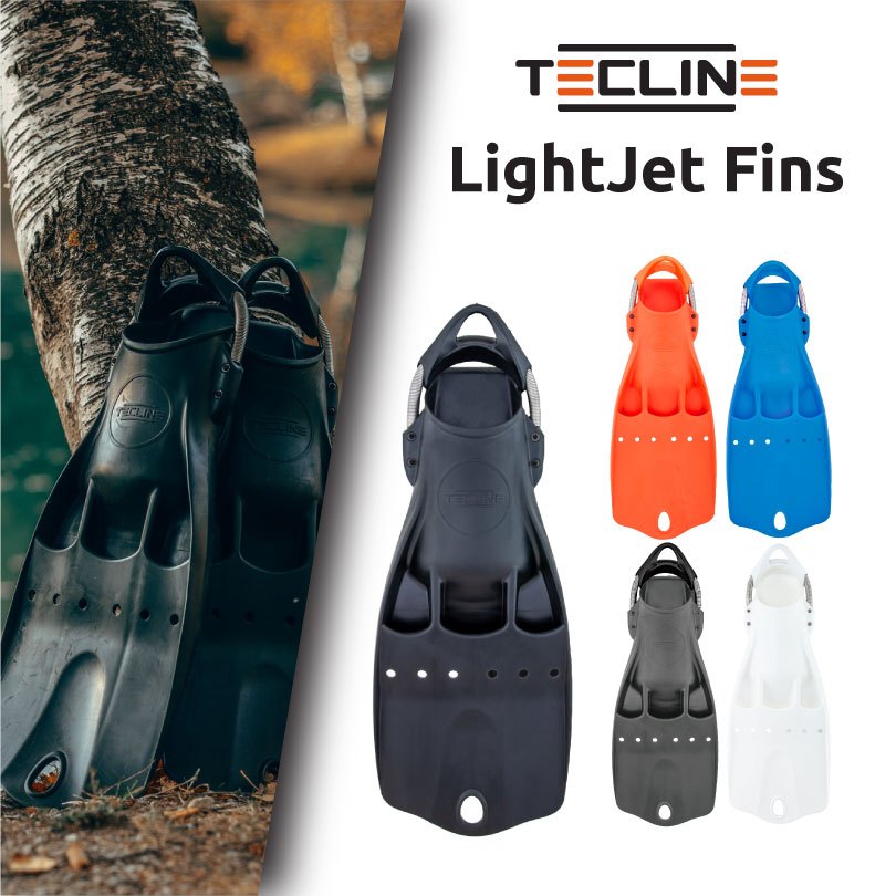 Scuba Diving Fins⎪ตีนกบดำน้ำ ฟินดำน้ำ Tecline Light Jet Fins (พร้อมส่ง,ผ่อน 0%)