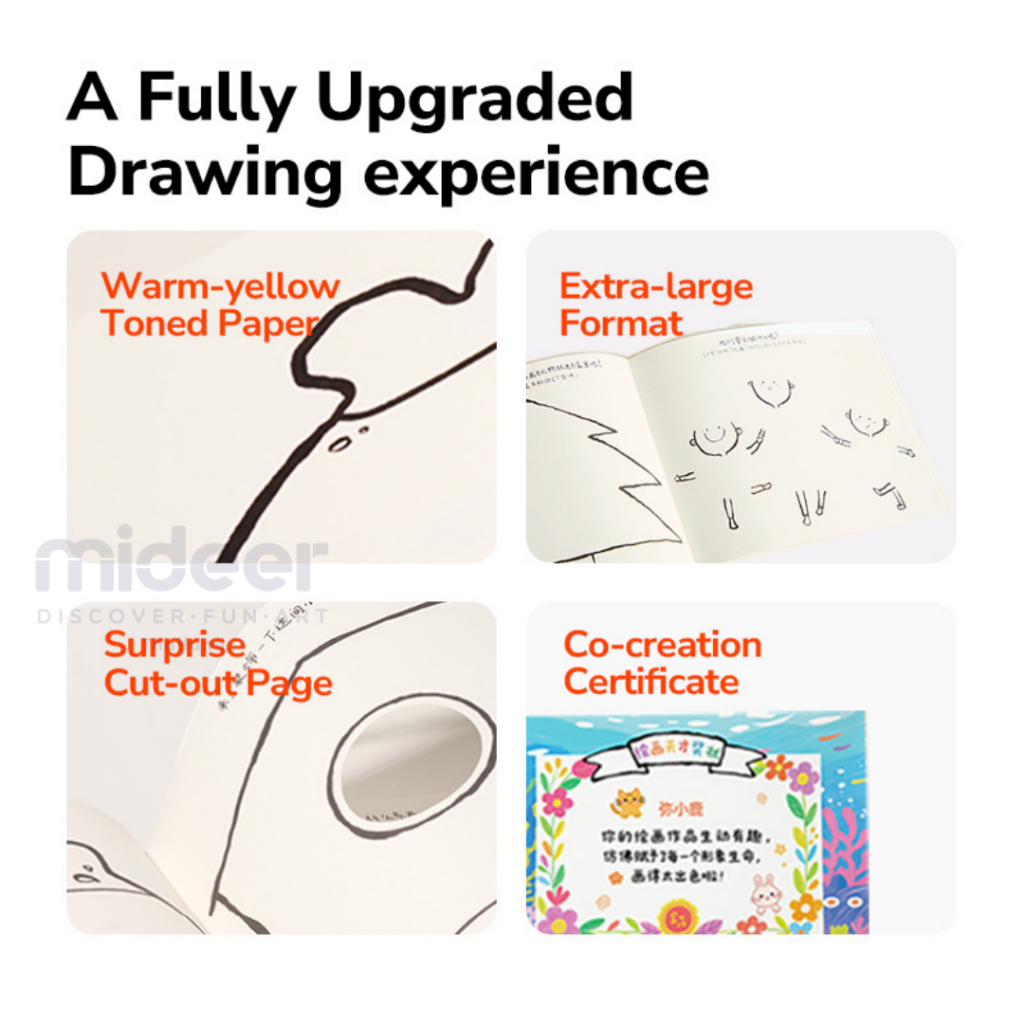 Mideer دفتر رسم Imagine & Create — صورة 8