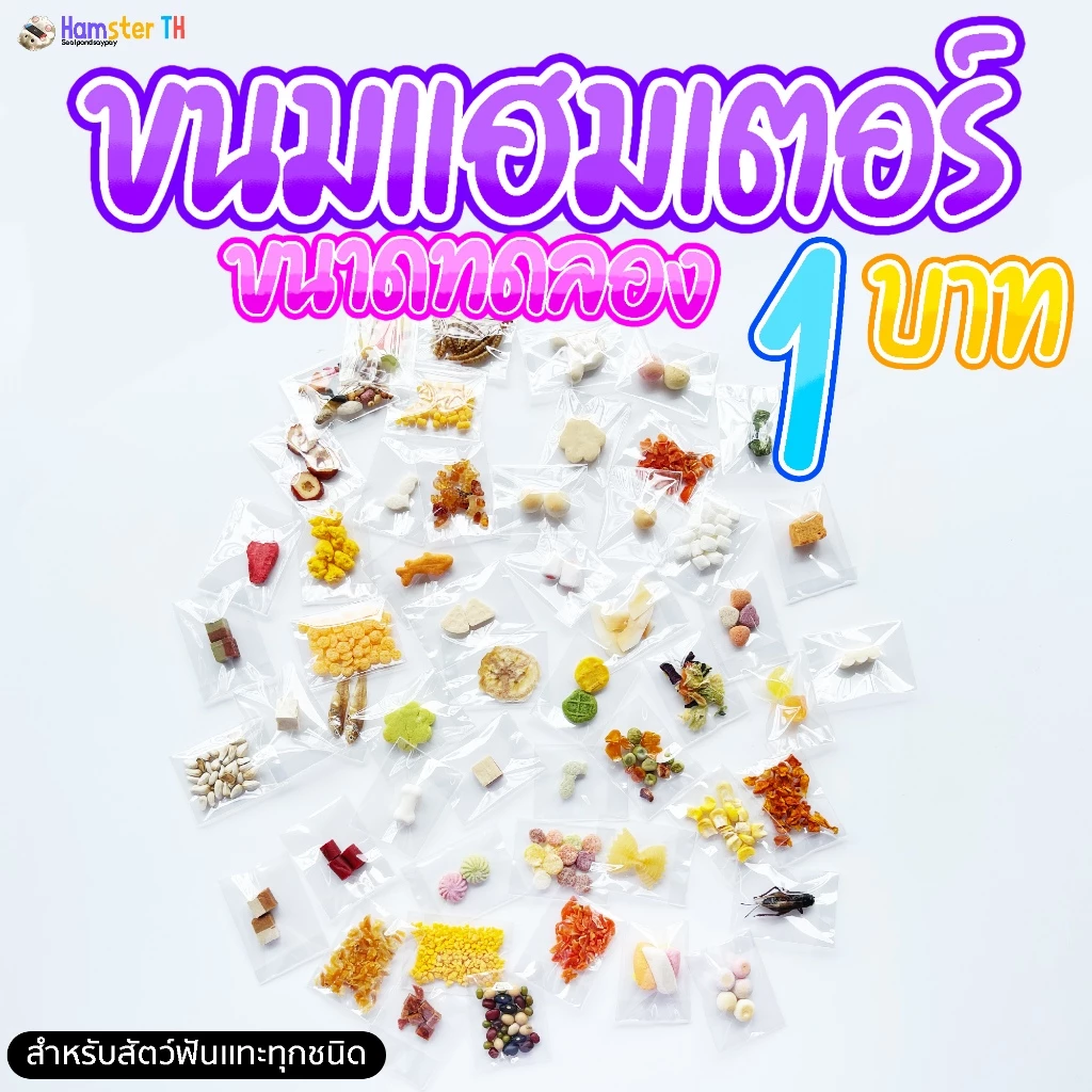 ขนมสัตว์เลี้ยงขนาดเล็ก แฮมเตอร์ กระต่าย นก สุ่มรูปแบบ thumbnail 3