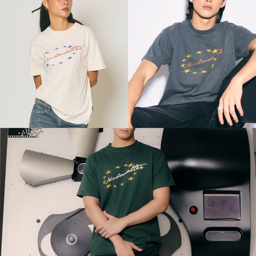 Madmatter - Orbit Script Tee เสื้อยืด คอกลม