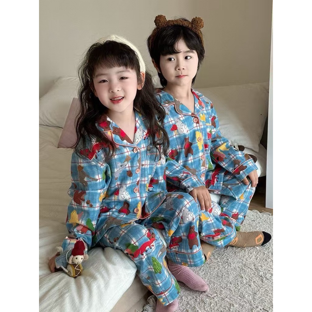 ชุดนอนตารางฟ้าใส่แล้วนอนหลับฝันดี💤💙