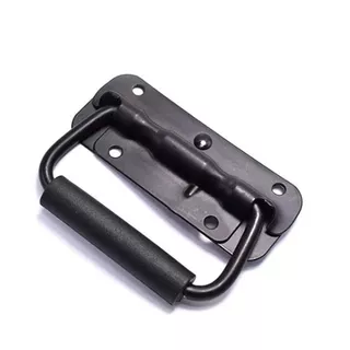 มือจับสปริงเปลือยดำ( ราคา 1ตัว) แบบไม่มีสกรู ที่จับแบบพับได้ 100mm ตู้ลำโพงDiy