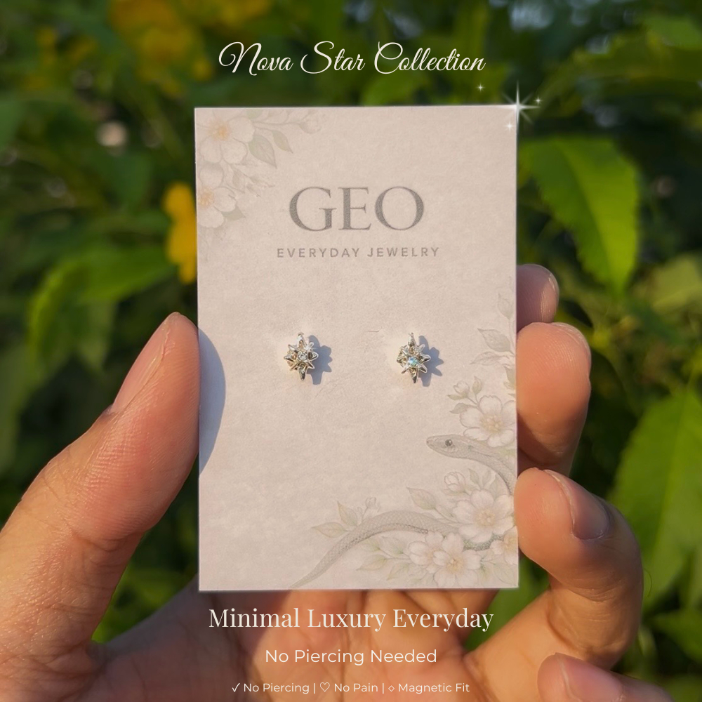 GEO Nova Star ต่างหูแม่เหล็ก ไม่ต้องเจาะ