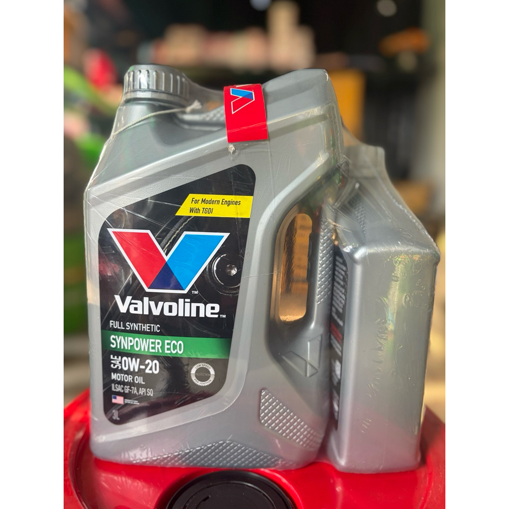 น้ำมันเครื่องยนต์เบนซิน Valvoline SYNPower ECO 0W-20 สังเคราะห์แท้ 100% ปกป้องเครื่องยนต์สูงสุด