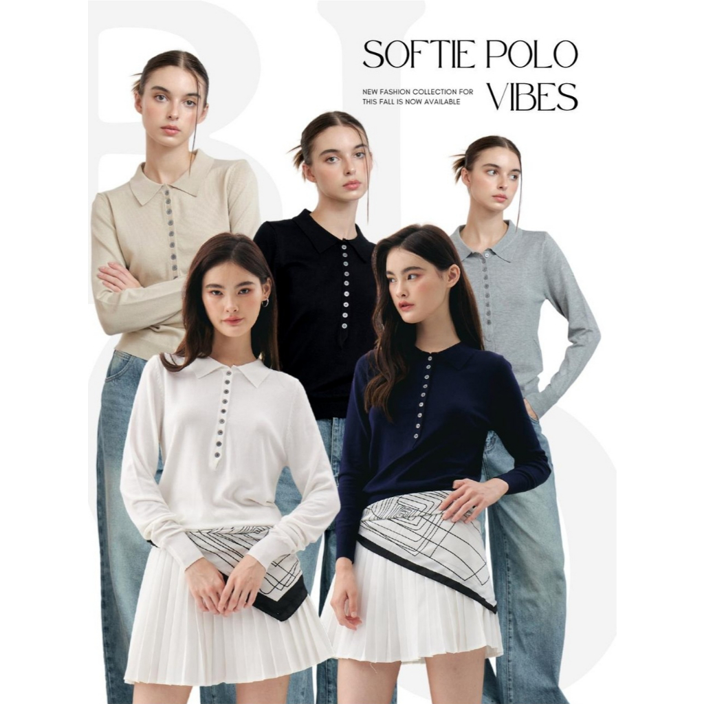 BCLS04 Soft Polo Vibes- เสื้อโปโลผ้านุ่ม ไม่บาง