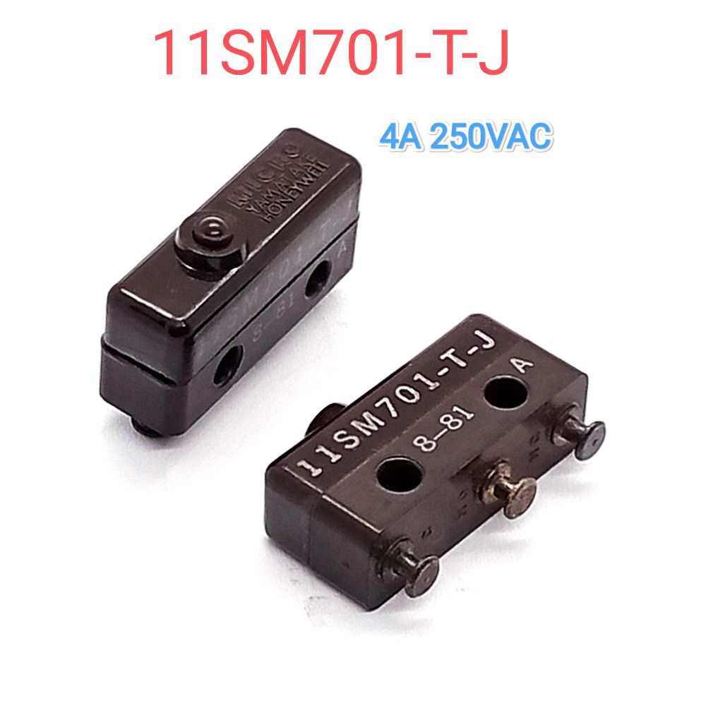 1ตัว/ สวิตช์ 11SM701-T-J 4A/250V. ขนาดตัว 20×6.3×9มม. (ยาว×กว้าง×สูง) พร้อมส่ง