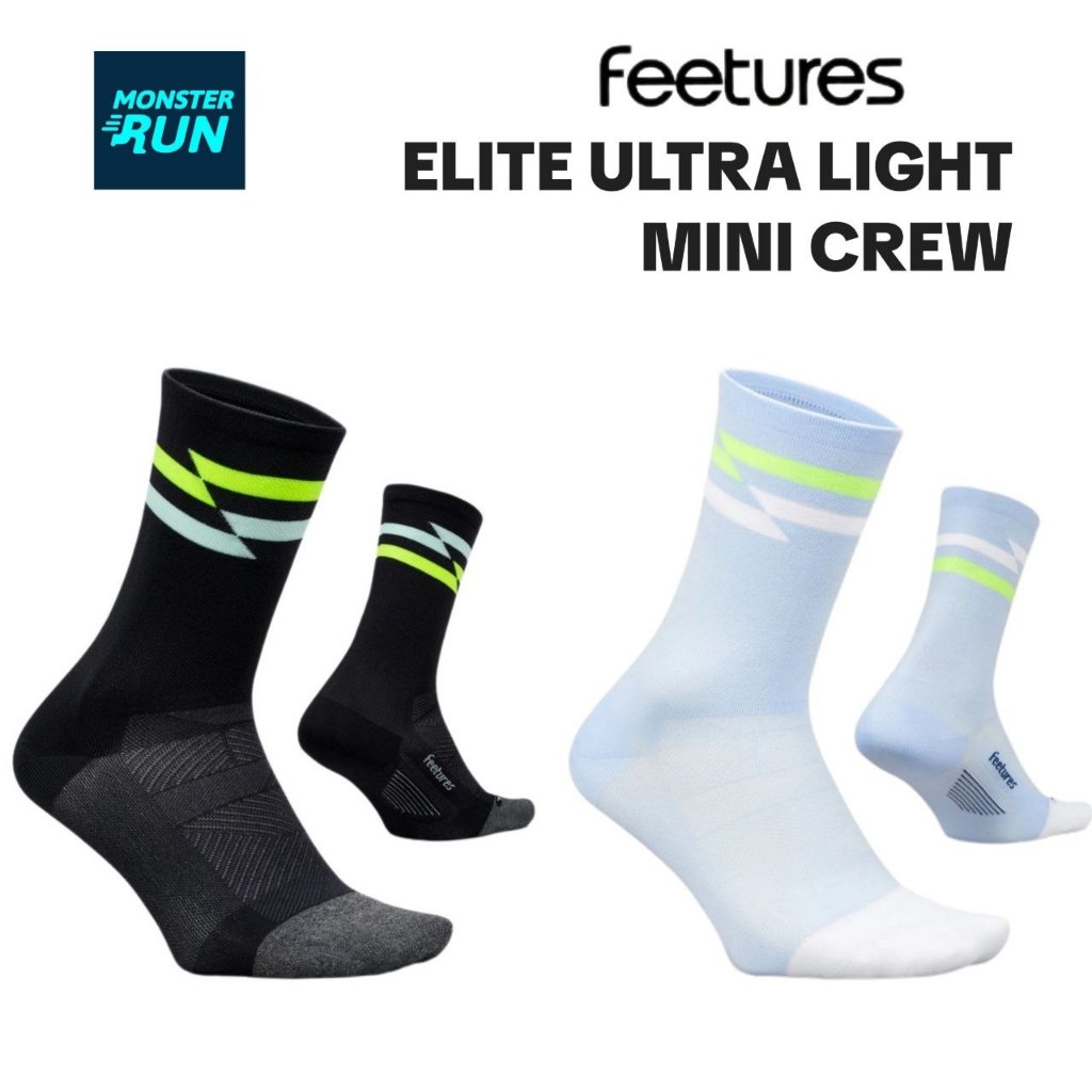 ถุงเท้าวิ่ง Feetures Elite Ultar Light Mini Crew Sock