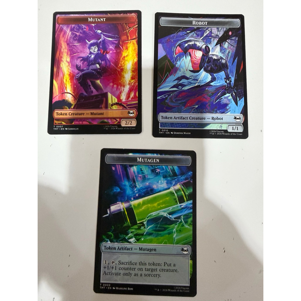 Teenage Mutant Ninja Turtles: Robot Token (0010/ Mutagen (0009), Mutant (0007), Mutagen Token (0009)