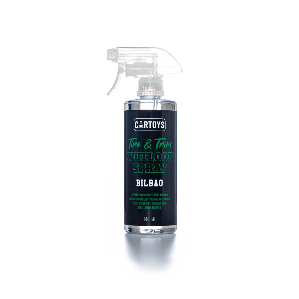 Cartoys น้ำยาเคลือบยางรถยนต์และฟื้นฟูพลาสติก Tire And Trim Wetlook Spray (BILBAO)
