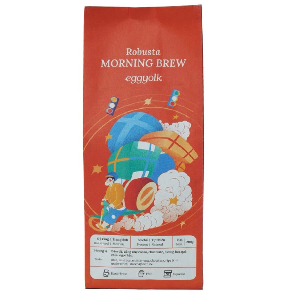 [ส่งด่วน] Eggyolk Coffee beans Robusta Morning Brew/Arabica Specialty/Arabica House Blend 200g