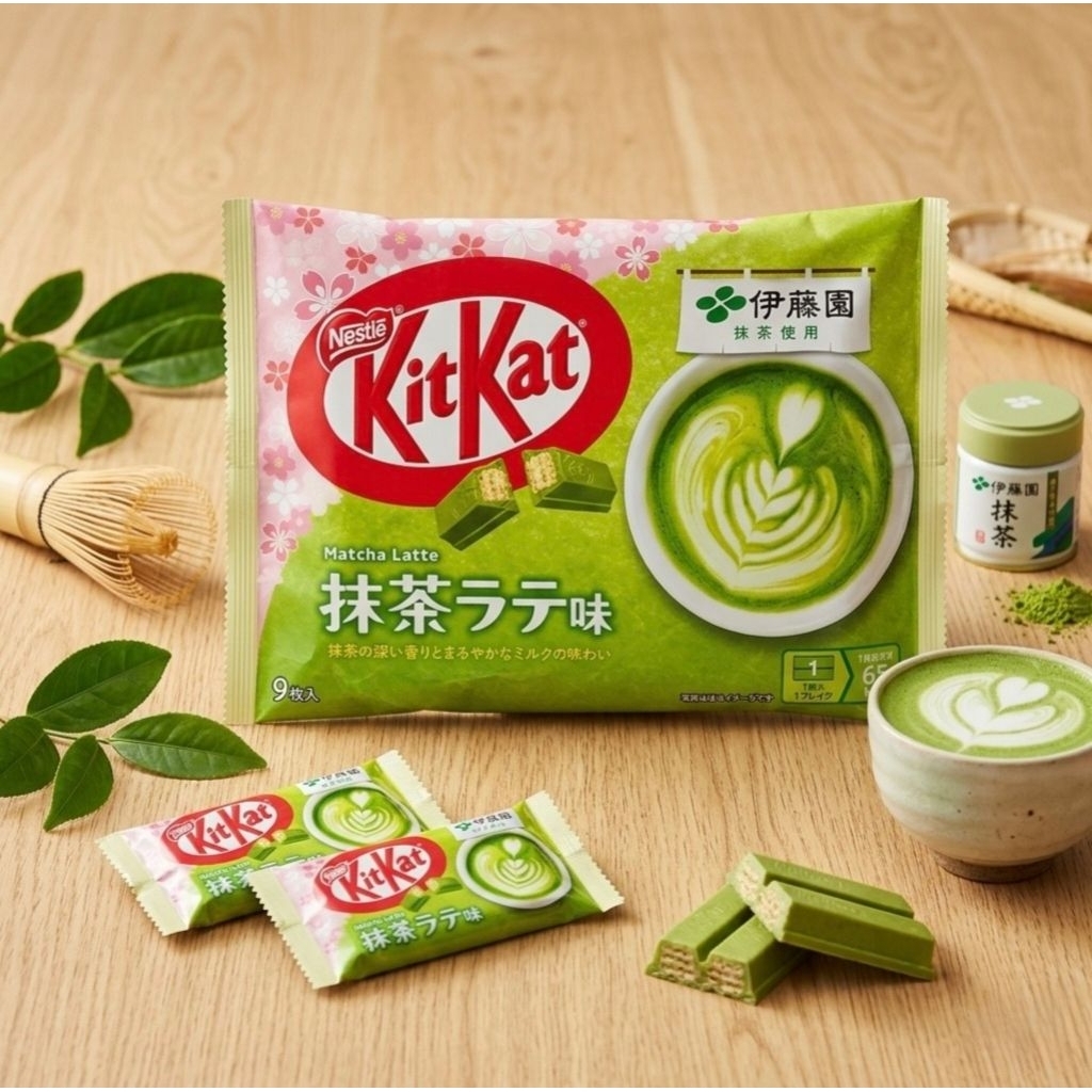 พร้อมส่งในไทย KitKat รสมัทฉะลาเต้ (Matcha​ Latte​) รุ่นลิมิเต็ดเอดิชันจากญี่ปุ่น
