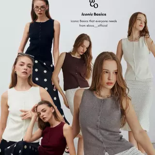 BCVS01 เสื้อแขนกุด Iconic Basics that everyone needs.