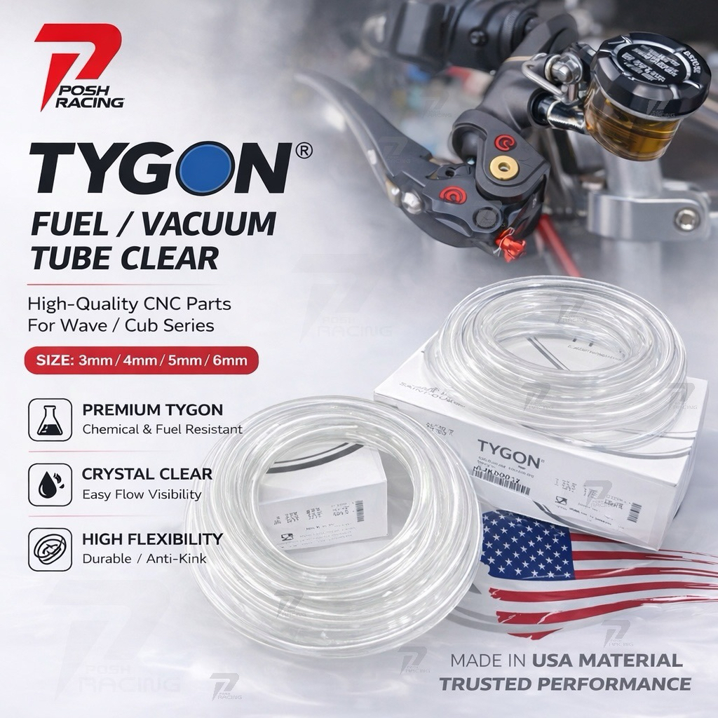 สายน้ำมันเบรคใส GP แท้ 100% Made in America