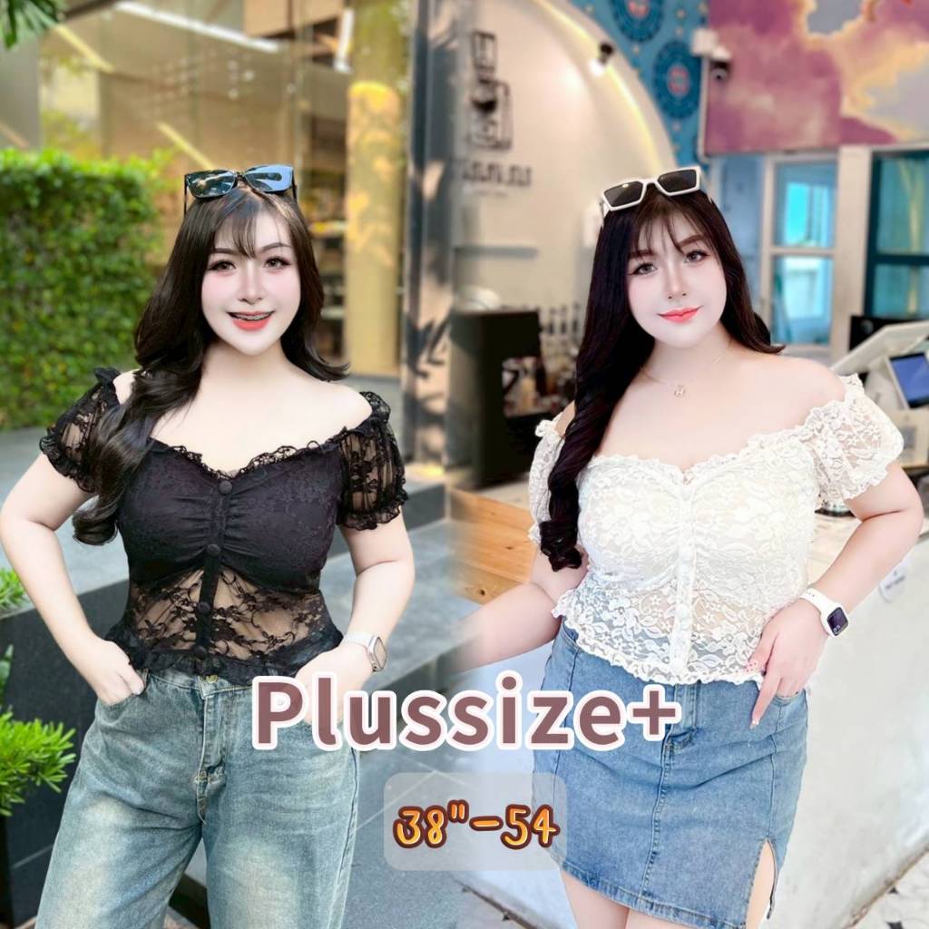 SEXYDOLL LACE CROP เสื้อครอปลูกไม้ซีทรูแขนตุ๊กตา