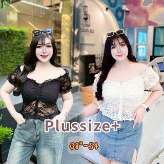 SEXYDOLL LACE CROP เสื้อครอปลูกไม้ซีทรูแขนตุ๊กตา