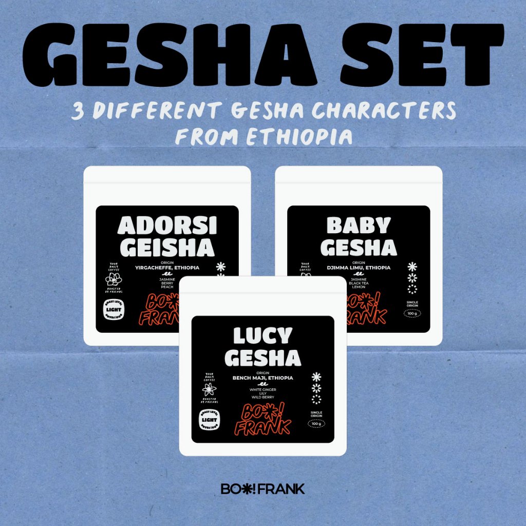 BOO! FRANK | 3 Gesha Coffee Set - Ethiopia | Single Origin | Light Roast | เมล็ดกาแฟคั่ว