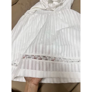 BRB : Daisy dress เดรสสั้นแต่งลูกไม้ ผูกเองด้านหลัง ชุดไปทะเล XS-2XL