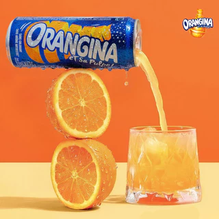 [ยกแพ็ก 6 กระป๋อง] Orangina เครื่องดื่มน้ำส้มผสมโซดา 330 มล. (Sparkling Citrus Beverage)