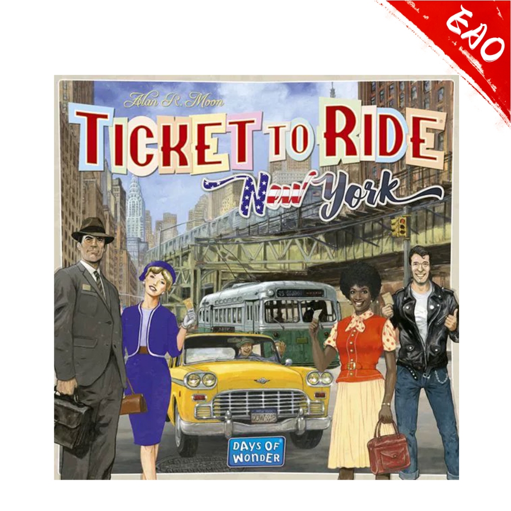 Ticket to Ride Board Game (new york)version -บอร์ดเกม เกมต่อรถไฟ เกมกระดานสำหรับ 2-4 ผู้เล่น