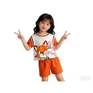 BB226 ชุดแฟชั่นเด็กผู้ชาย ลายการ์ตูนสุดคิ้วท์ ใส่สบาย มี 2 สี