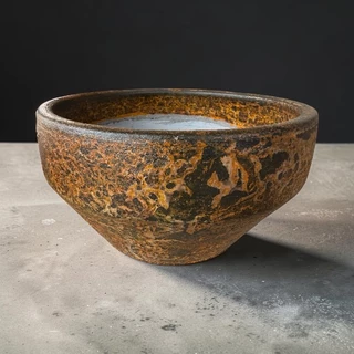 Flowerpotกระถางดินเผาทรงก้นเหลี่ยม วินเทจสไตล์ เก่า ๆ ขนาด 29 x 15 cm