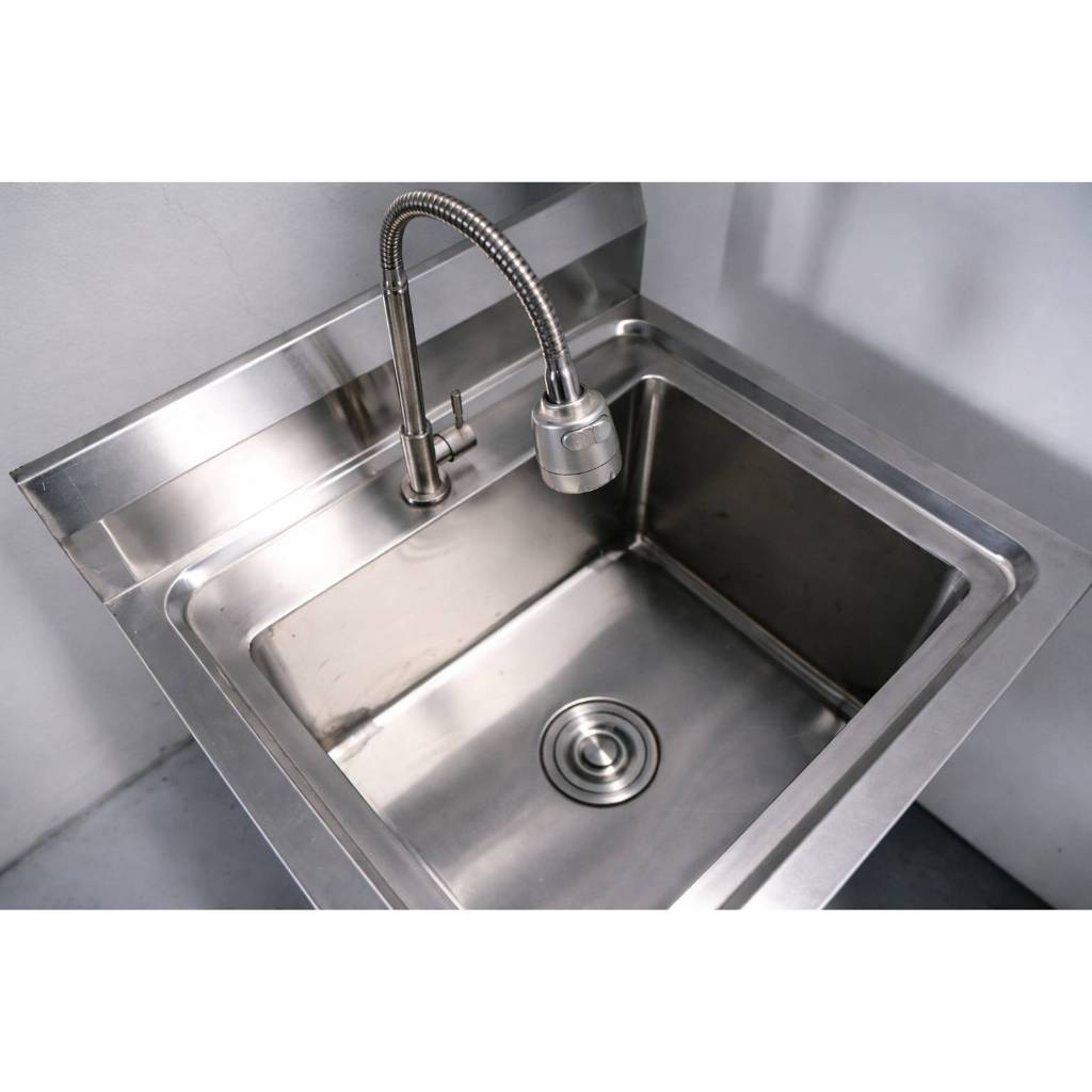 อ่างล้านจานสแตนเลส/Stainless steel sink  เกรด 201 แข็งแรงทนทาน รับประกันคุณภาพจากประเทศเกาหลี ขนาด 60*60*80 // 60*70*80 ราคา ถูกที่สุด ดีลบีเคเค แกลเลอรีภาพที่ 2