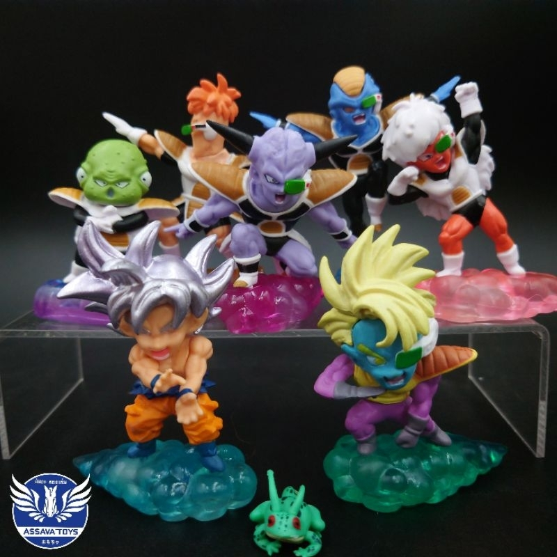 โมเดล Dragonball หน่วยกินิว และ โกคู & ตัวกี้กี้ Size Wcf จำนวน 8 ตัว ฐานสวยงามหลากสี งานดี ประมาณ 10 Cm แยกขายเป็นชุด