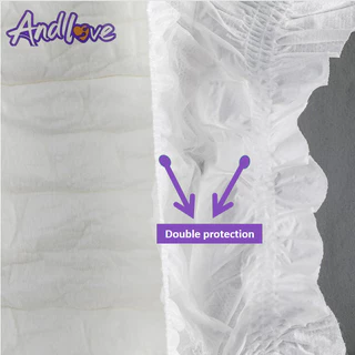 【ซึมเร็วสุด!！】ผ้าอ้อมผู้ใหญ่ Andlove ใช้ได้ทั้งชายหญิง ปลี่ยนง่าย M/L/XL(5 Packs/50ชิ้น) adult diapers ผ้าอ้อมแบบเทป