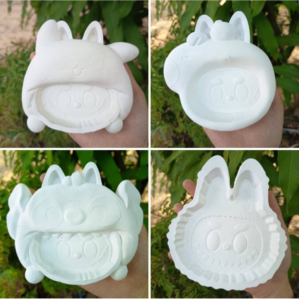 ถาดปูนระบาย ถาดลายหน้าการ์ตูน ปูนปลาสเตอร์ระบายสี เสริมพัฒนาการ