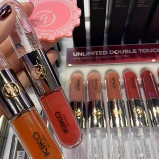 Kiko Milano Lip Gloss Unlimited Double Touch 6ml ลิปสติกลิปกลอสให้ความชุ่มชื้นและติดทนนานคู่ขนาด