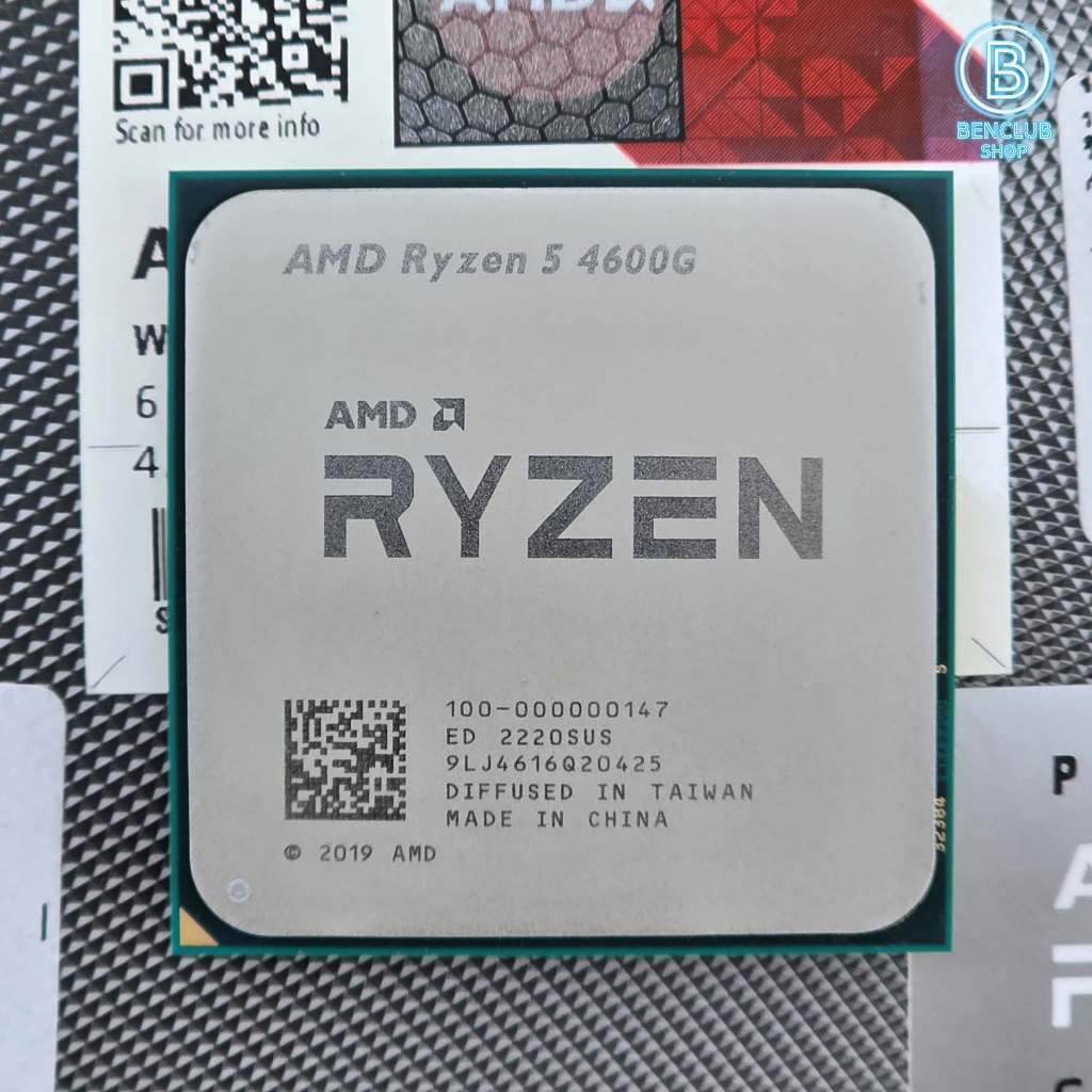 🎉CPU: Ryzen 5 4600G 6c/12t Turbo 4.20GHz ออนบอร์ด Vega7 AM4🙏หน่วยประมวลผลPCมือสอง