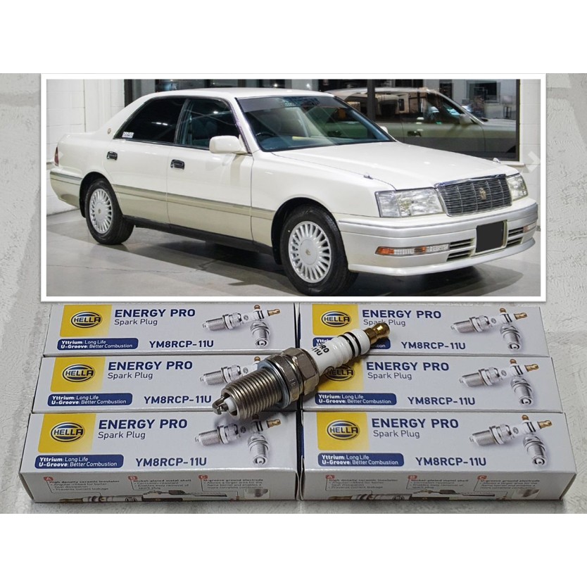 หัวเทียน Toyota Crown S150 ( 1995 - 1999 ) รุ่น 3.0 จำนวน 6 หัว ขั้วยิธเทรียม ระยะใช้งาน 40000 กม : 