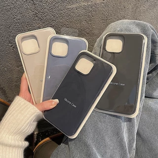 CrashStar With Logo พร้อมโลโก้&กล่อง เคสโทรศัพท์ซิลิโคนเหลวแบบนุ่ม กันกระแทก iPhone 17 16 15 14 13 12 11 Pro Max Plus XR