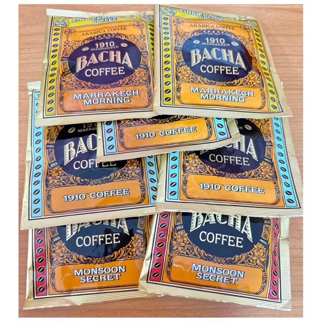 พร้อมส่งในไทย กาแฟสิงคโปร์ กาแฟสุดพรีเมี่ยม กาแฟBACHA แบ่งขาย เป็นซอง ราคาดีที่สุด หมดอายุ 2027