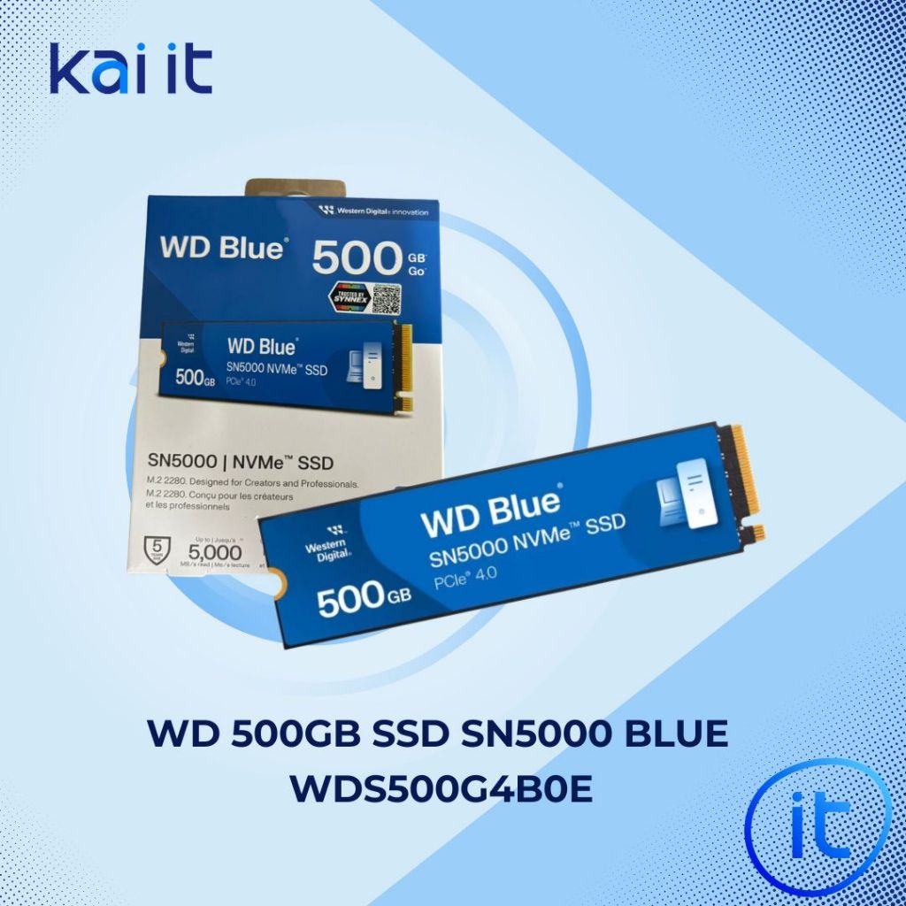 500GB SSD M.2 PCIe 4.0 WD SN5000 BLUE (WDS500G4B0E) NVMe M.2 2280
