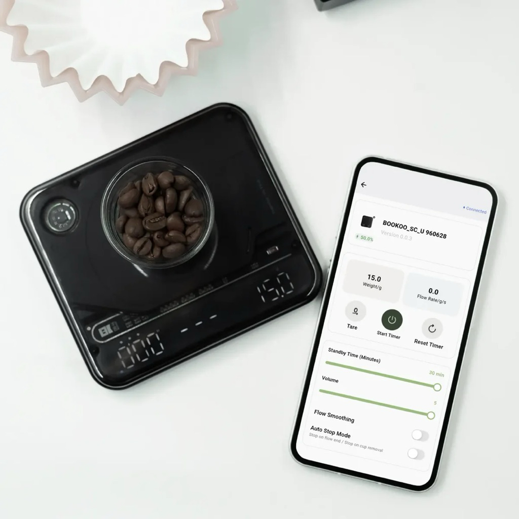 BOOKOO  Themis  Ultra  Coffee Scale สีขาว