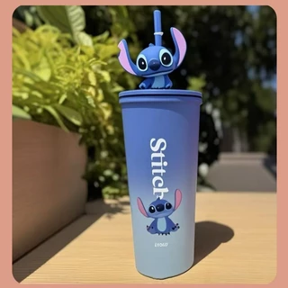 แก้วน้ำสแตนเลส 710ml ลาย Stitch & Angel เก็บร้อน-เย็นได้ พกพาสะดวก สวยงามคุ้มราคา