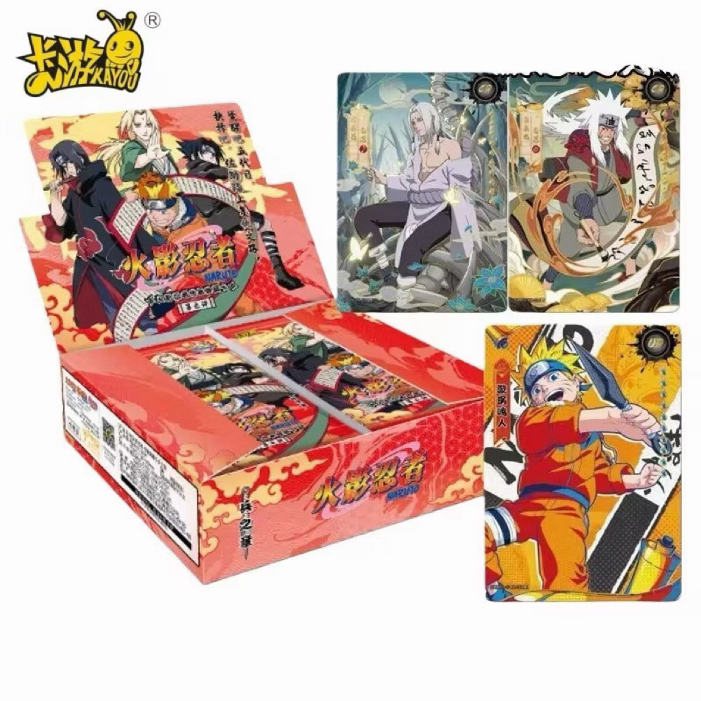 (มือ1 พร้อมส่งด่วน🇹🇭 ของแท้💯 มี มอก.) การ์ดนารูโตะ Naruto Kayou T2W9 การ์ดคอลเลกชัน Wave 9 กล่องแดง ภาษาจีน CN